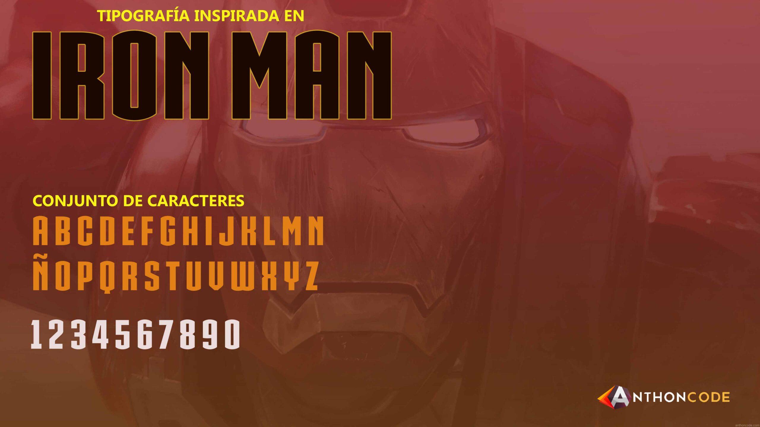 Font Iron Man – MARVEL Font
