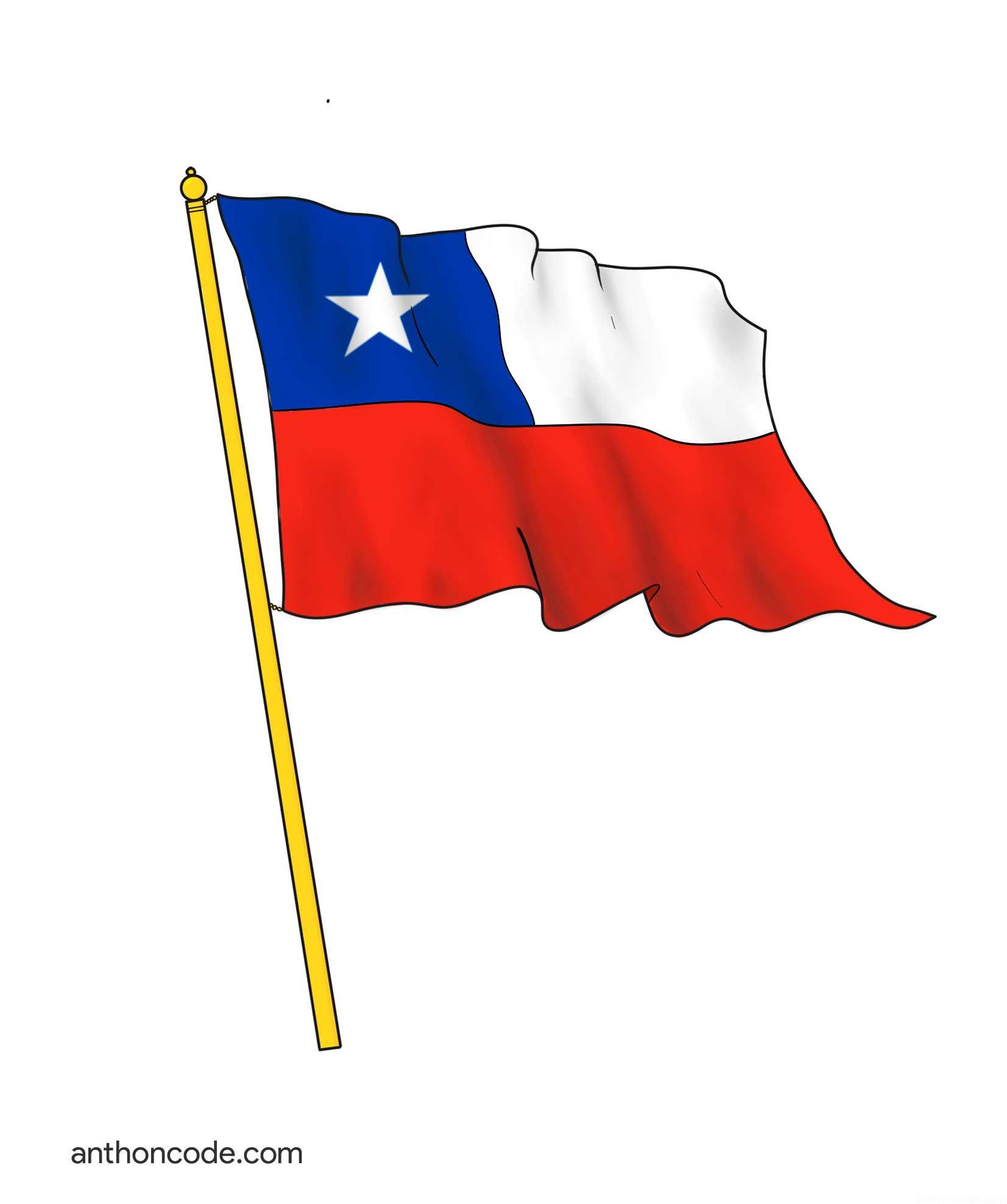 Chile flameando banderas de América