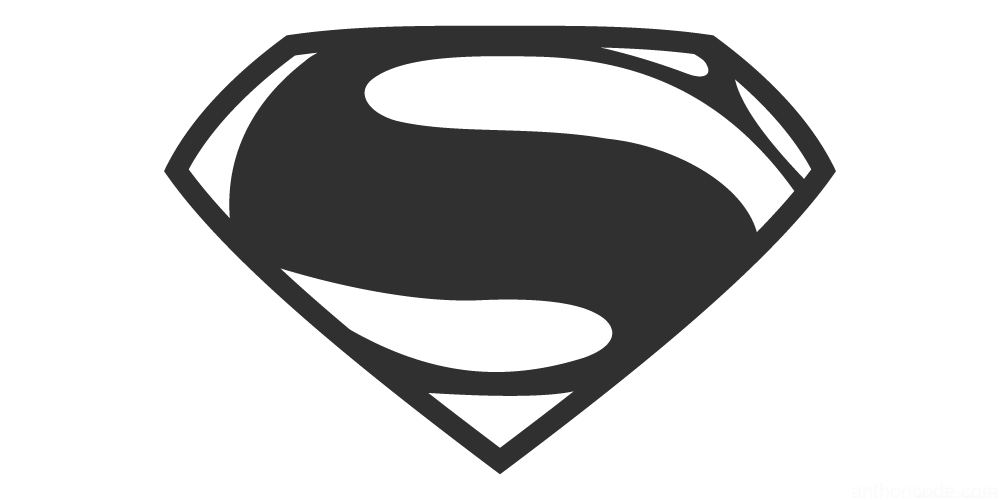 logo superman dark