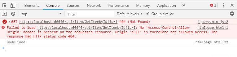 error 404 en JavaScript php 