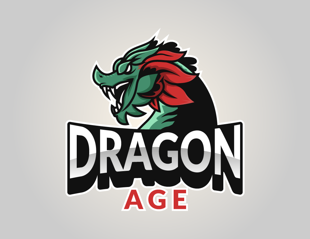 Dragón Logotipo Mascota Esports